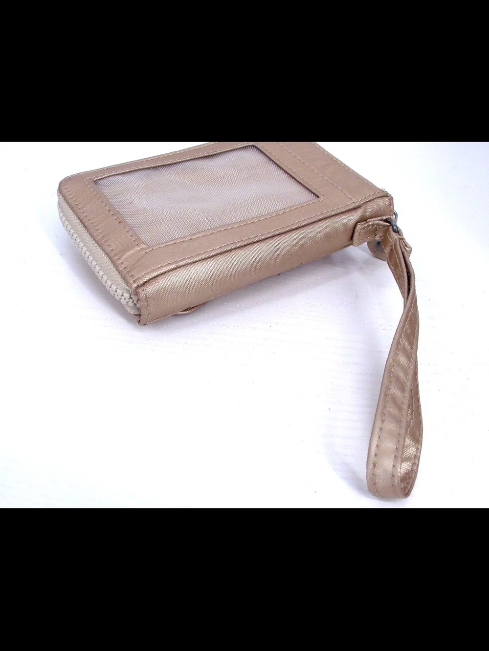 Kipling Bag Pouch Small Wristlet Metallic Rose Gold Case Women / Girls 4x5 - Picture 7 of 15